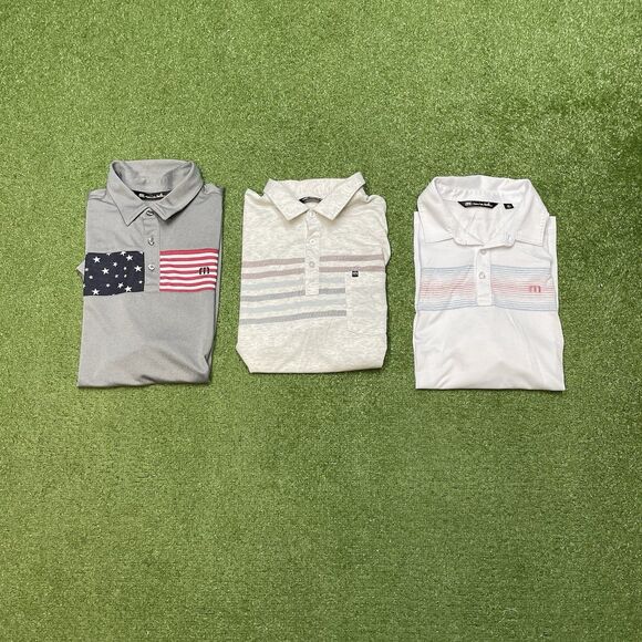 Travis Matthew SEA TO SEA 2.0 POLO Bundle (3) Sz Medium - Picture 1 of 6